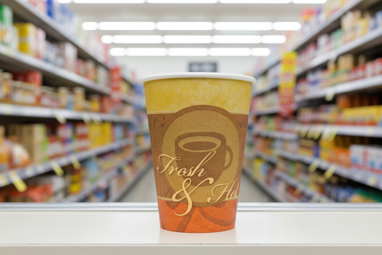 8Oz Fresh And Hot Pe Single Wall Cup