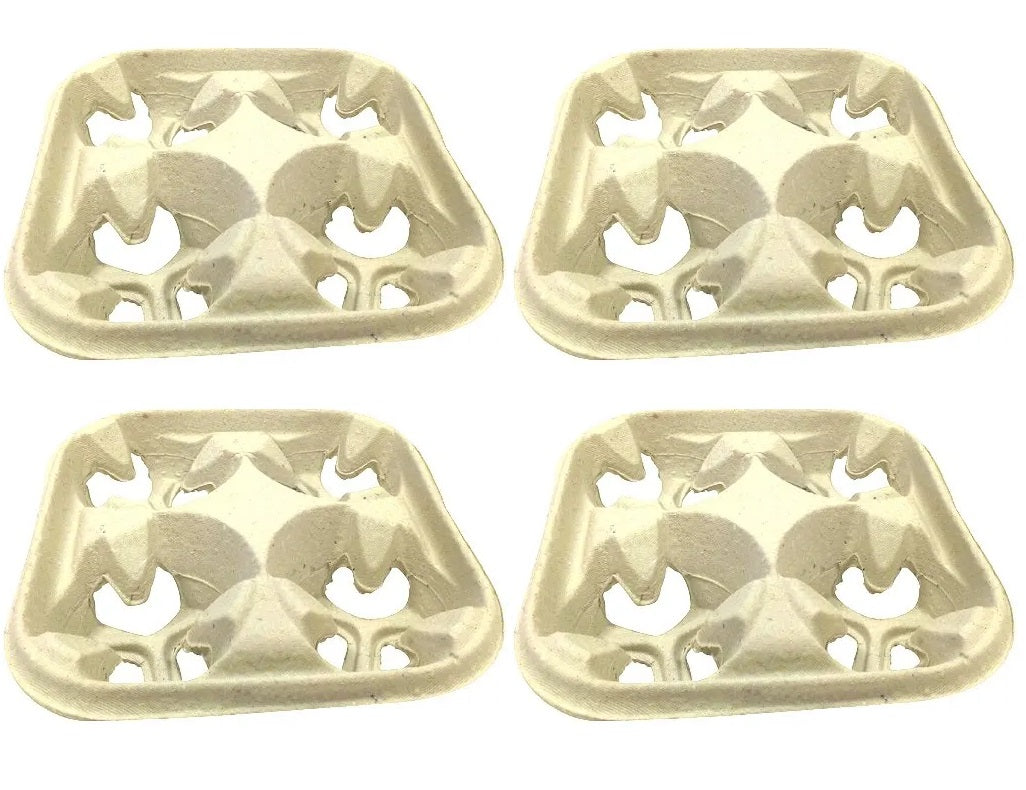 4 x Tray 4 Cup Carrier Pulp 220Pk