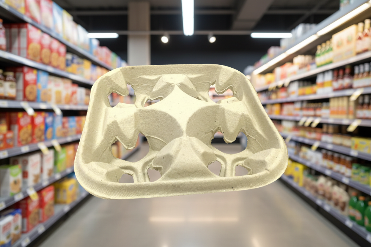 4 x Tray 4 Cup Carrier Pulp 220Pk