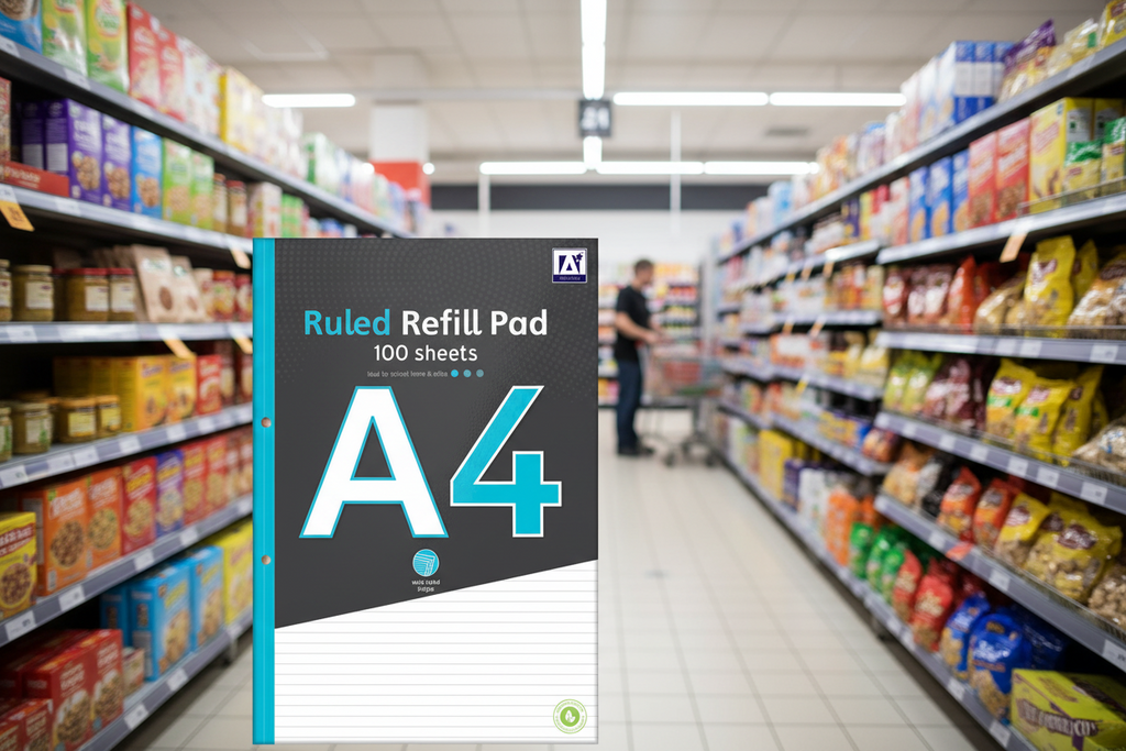 12 x A4 Ruled Refill Pad
