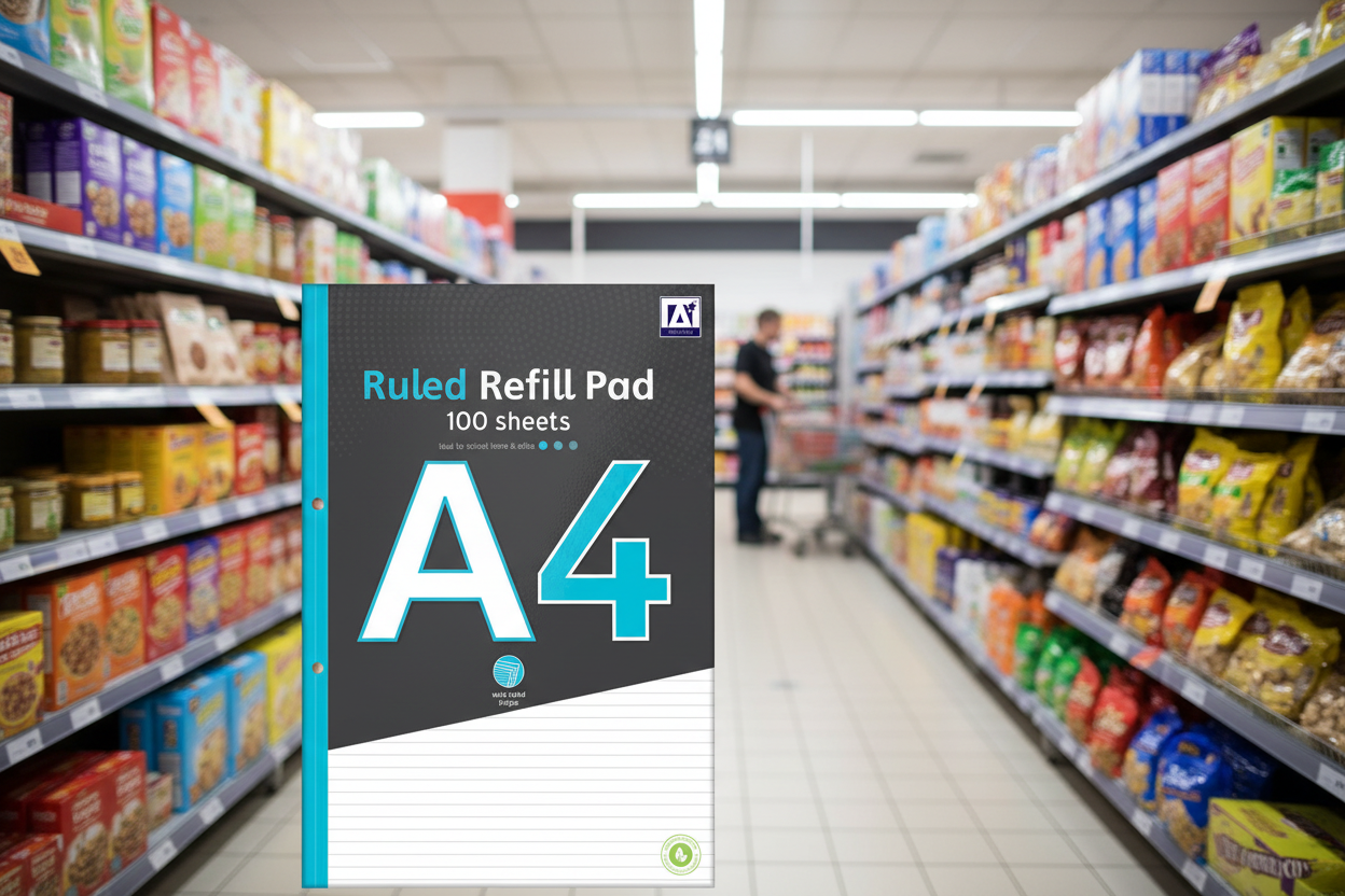 12 x A4 Ruled Refill Pad