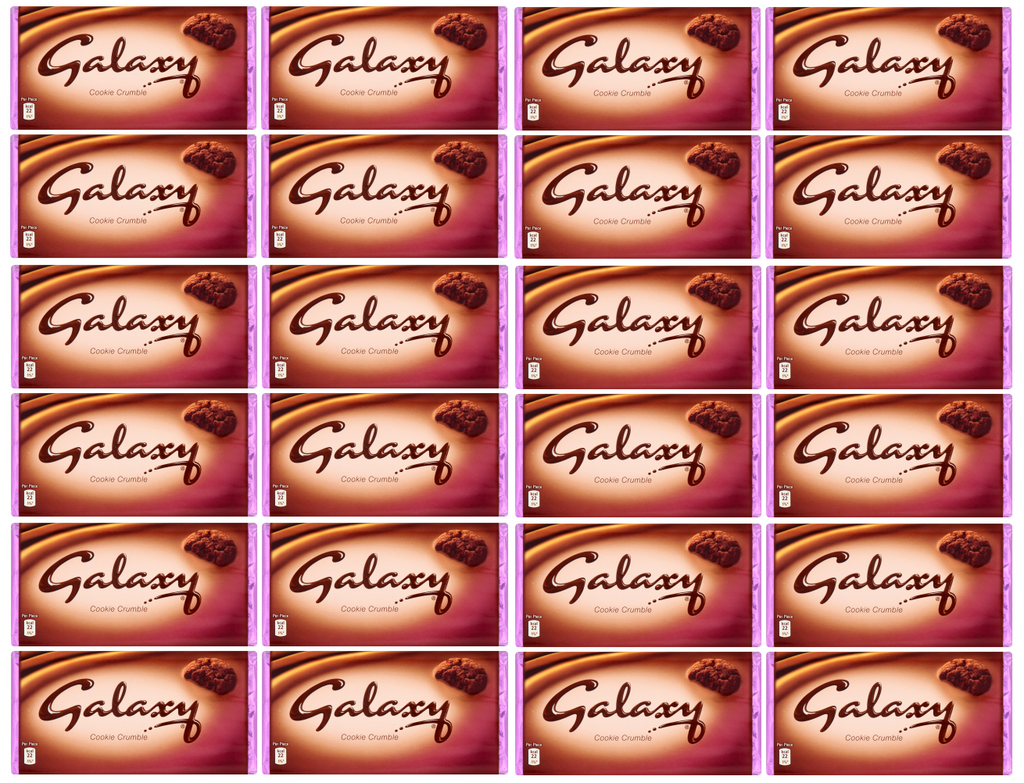 24 x Galaxy Cookie Crumble Chocolate Bar 114g