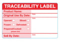 Traceability Label 1000 Roll X 10