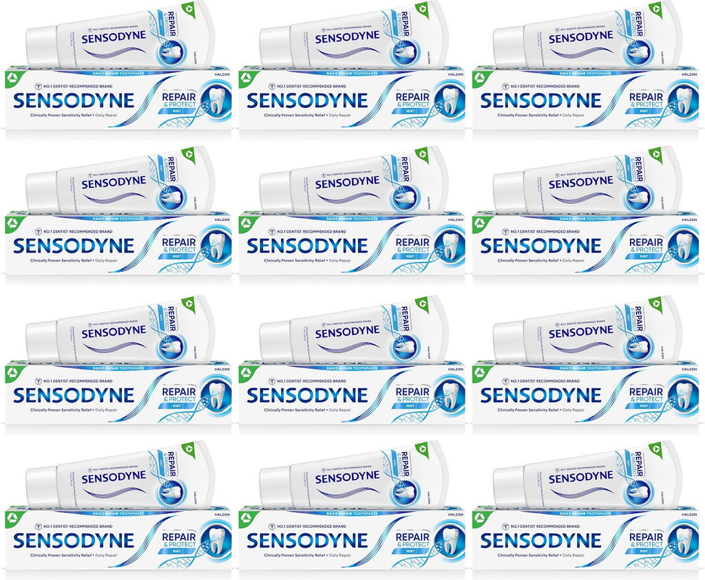 12 x Sensodyne Repair And Protect Original Toothpaste 75Ml