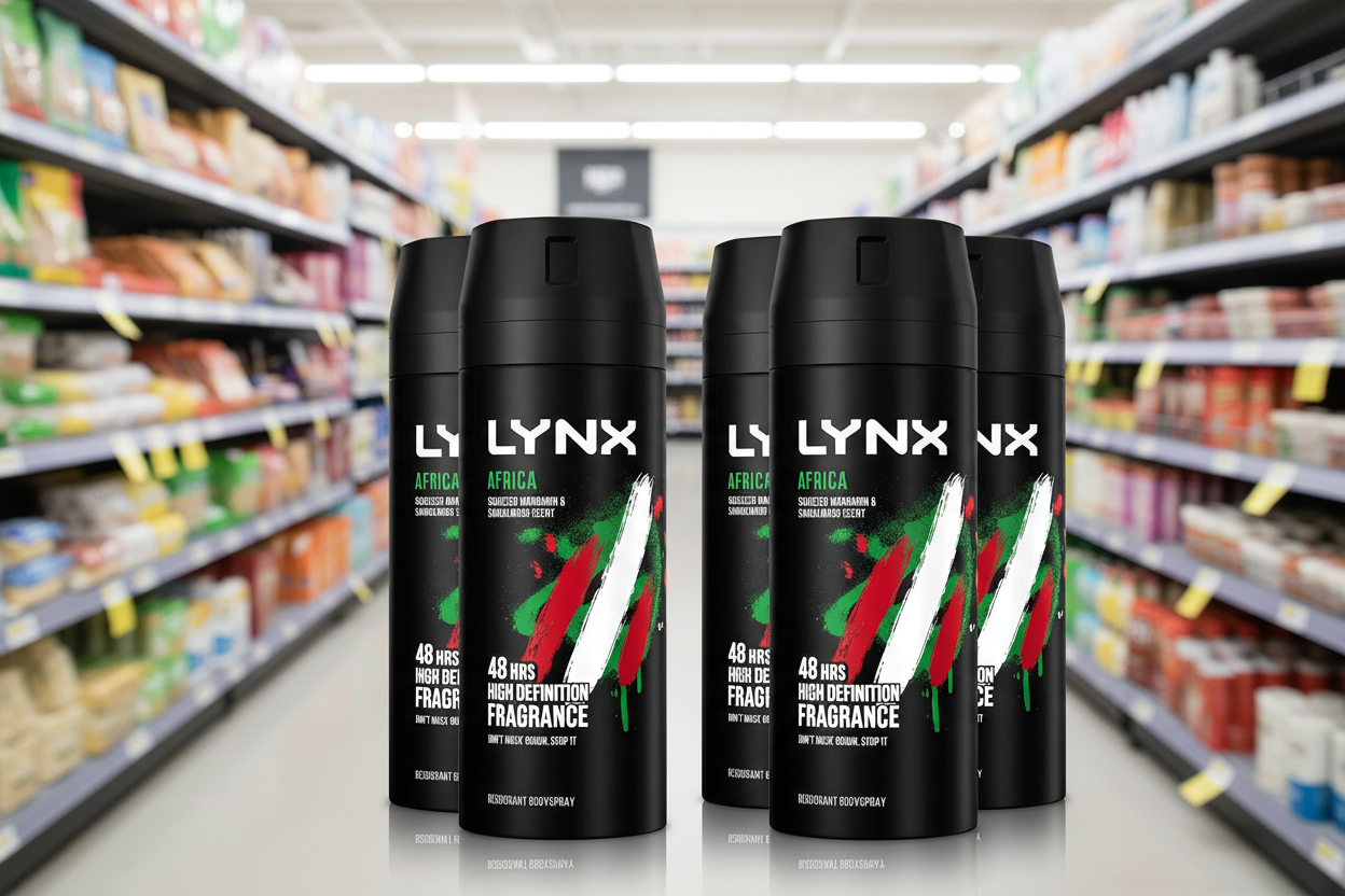 6 x Lynx  Aerosol Bodyspray Africa 150 Ml