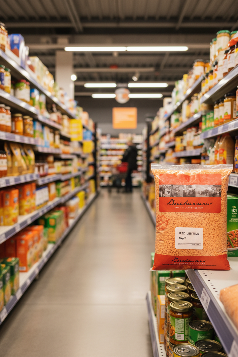 Buchanans Red Lentils 3Kg