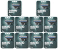 10 x Gillette Mach3 Razor Refills For Men 4 Razor Blade Refills