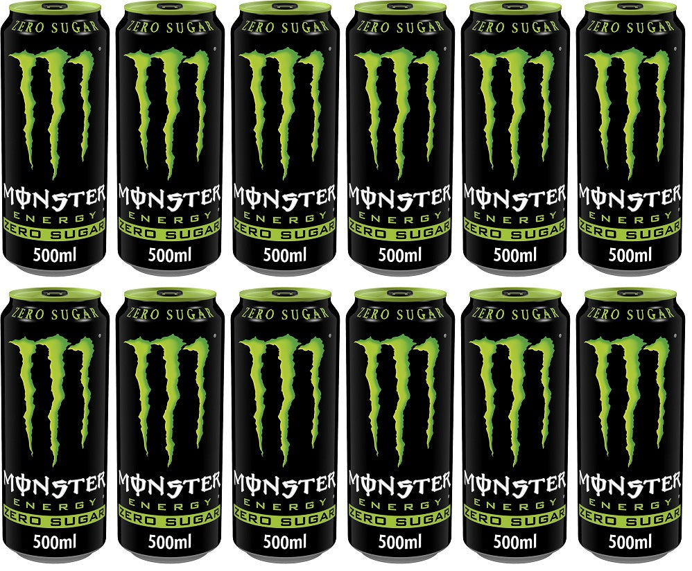 12 x Monster Energy Zero Sugar 500Ml