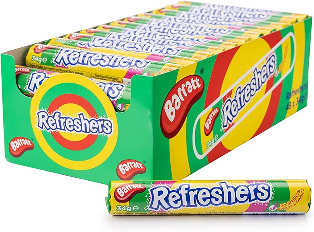 48 x Barratt Refreshers Rolls 34G