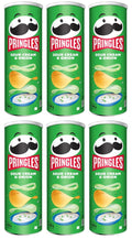 6 x Pringles Sour Cream & Onion - 165GM