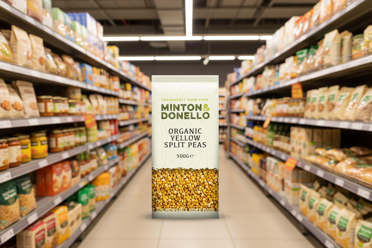 6 x Minton & Donello Yellow Split Pea - 500g