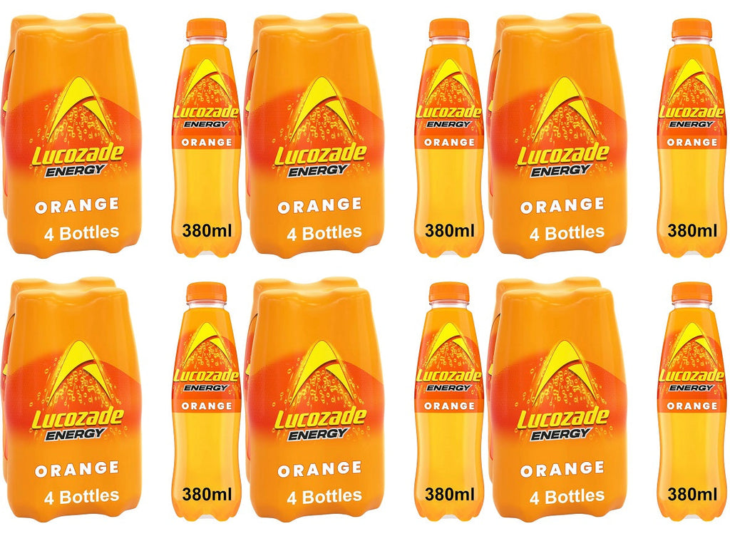 6 x Lucozade Energy Drink Orange 4 X 380Ml