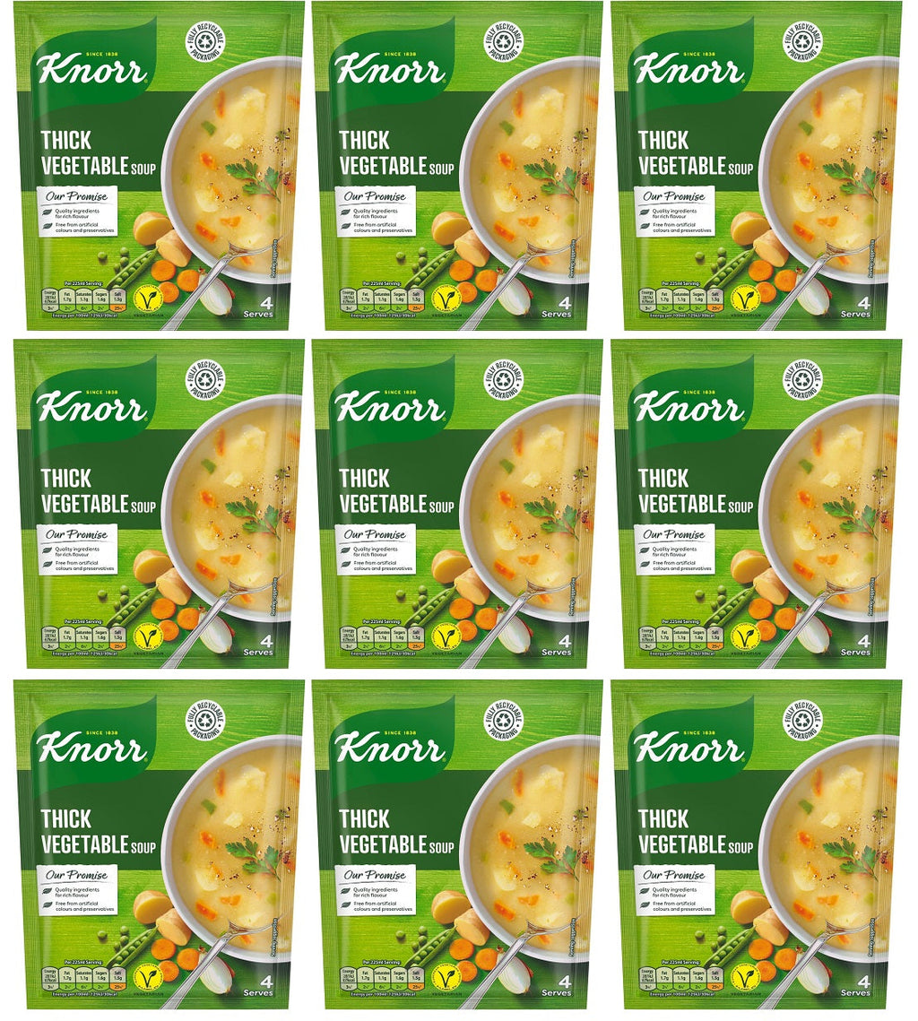 9 x Knorr Thick Vegetable Soup 63G