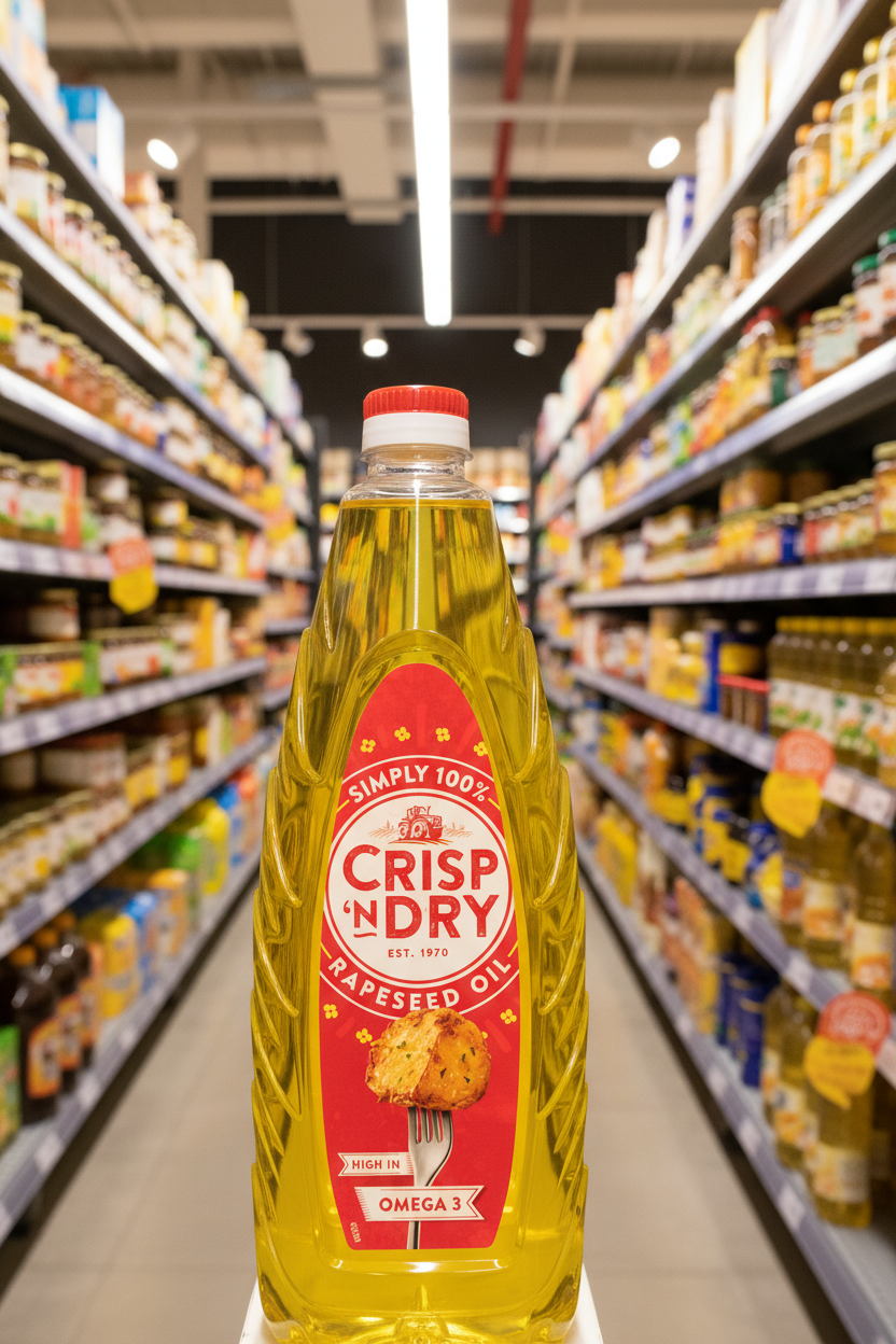 15 x Crisp  N Dry Vegetable Oil 1 Litre