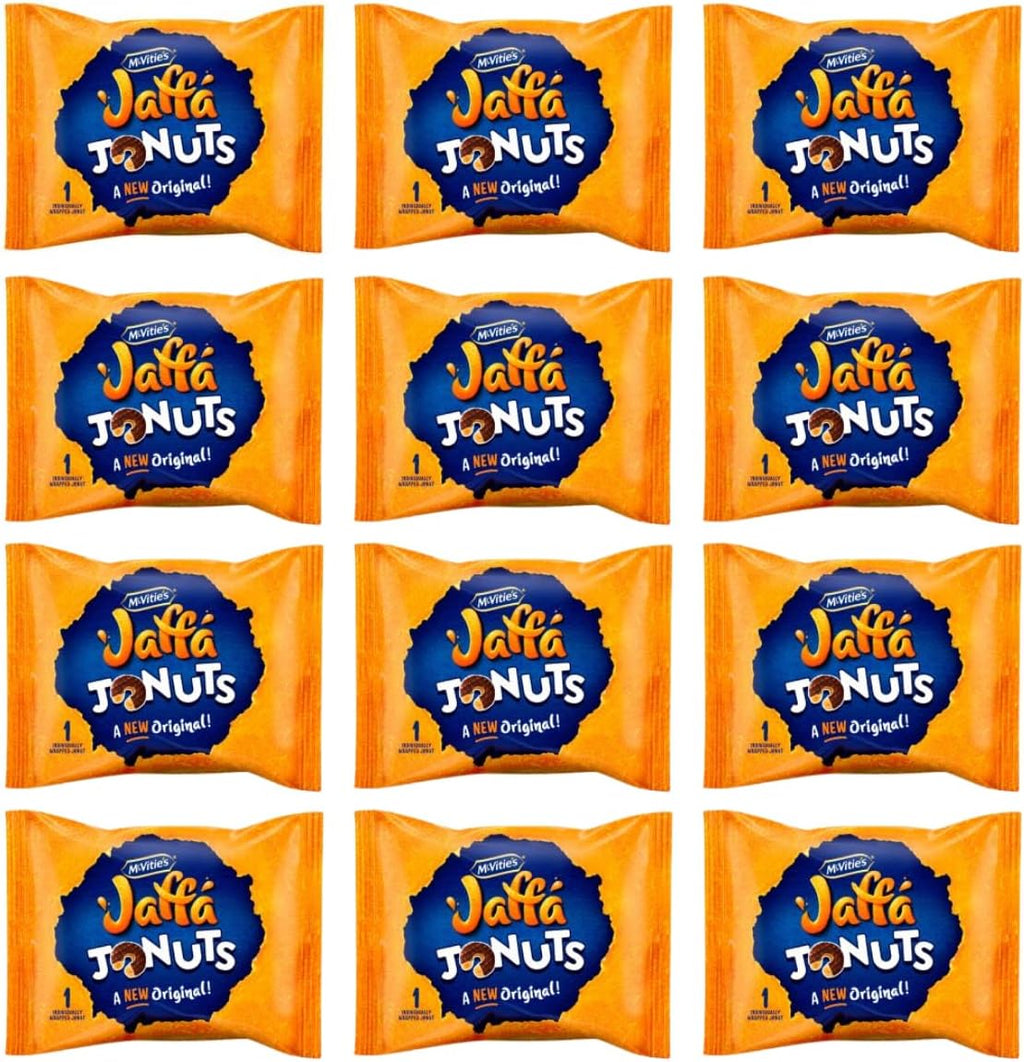 12 x Mcvitie's Jaffa Cakes Jaffa Jonuts Biscuits Single Serve Pack