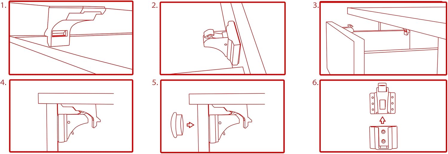 Callowesse Magnetic Cupboard & Drawer Locks – 4 Pack