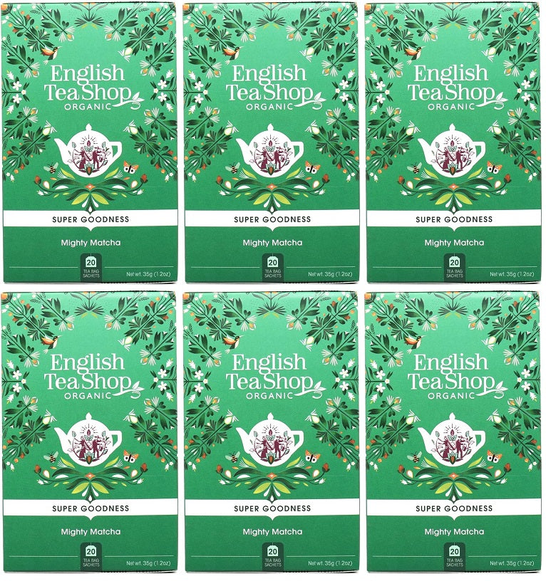 6 x English Tea Shop Mighty Matcha Speciality Tea - 20Bags