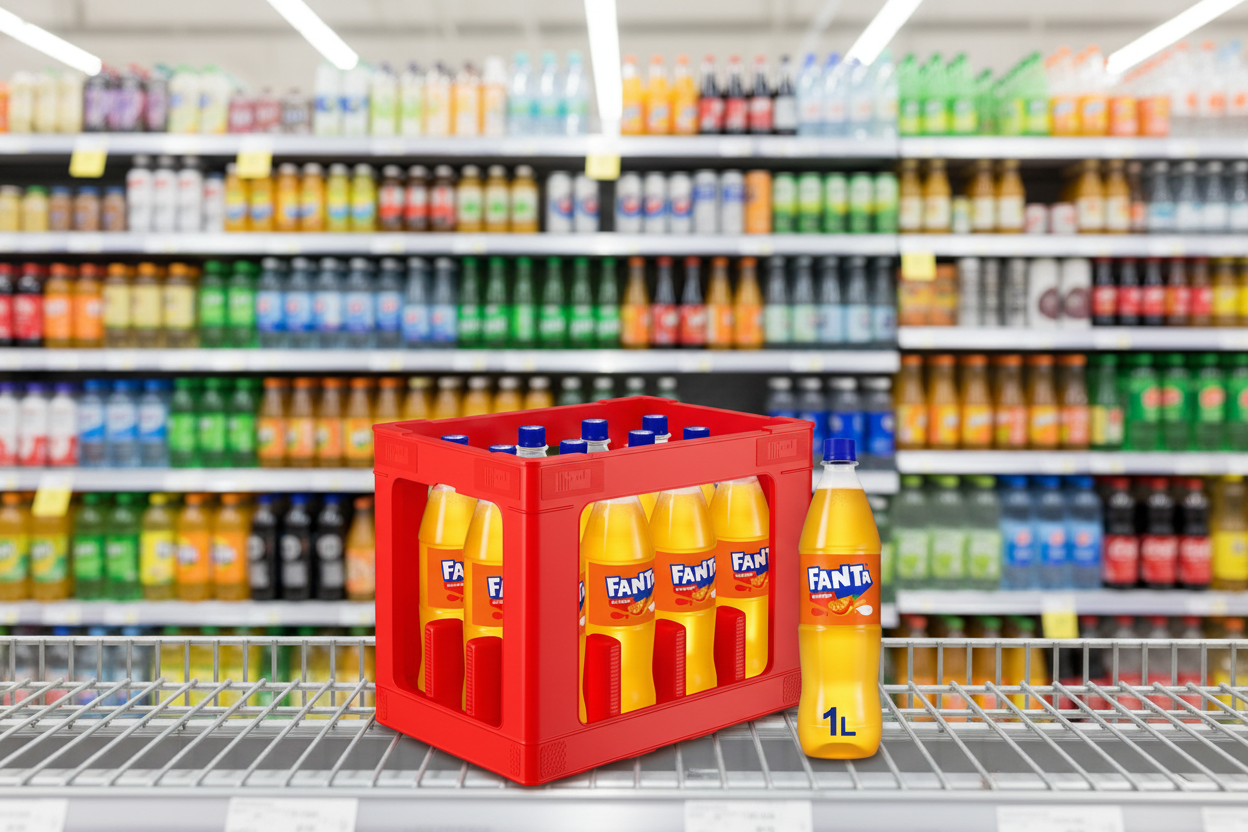 12 x Fanta Orange 1L