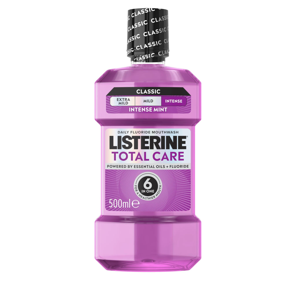 6 x Listerine Total Care 10 In 1 Mouthwash 500Ml