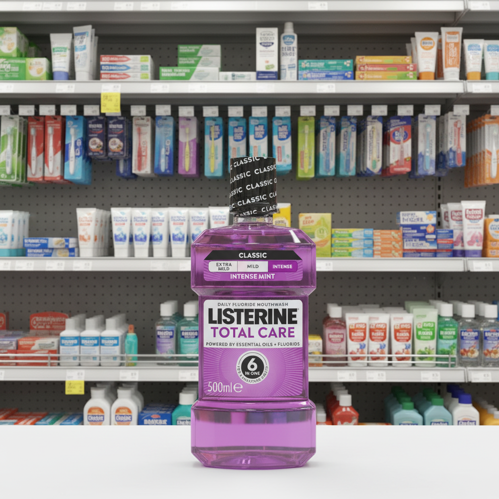 6 x Listerine Total Care 10 In 1 Mouthwash 500Ml