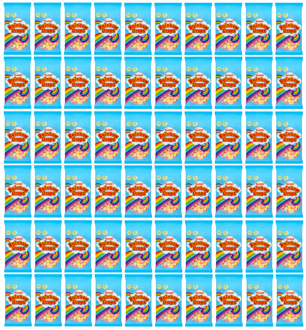 60 x Swizzels Rainbow Drops Small Pack 10g