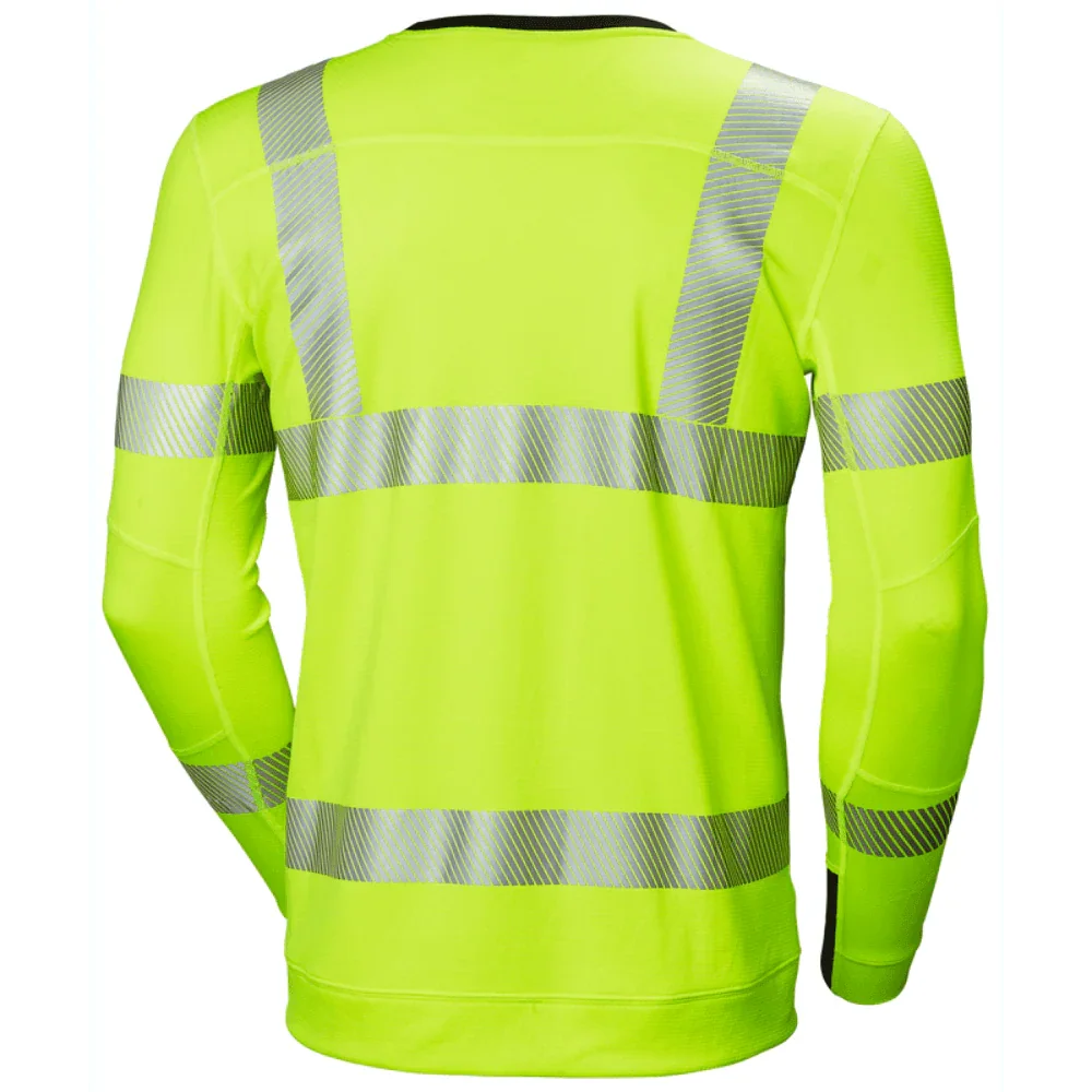 Helly Hansen 75111 Lifa Active Hi Vis Base Layer Crewneck