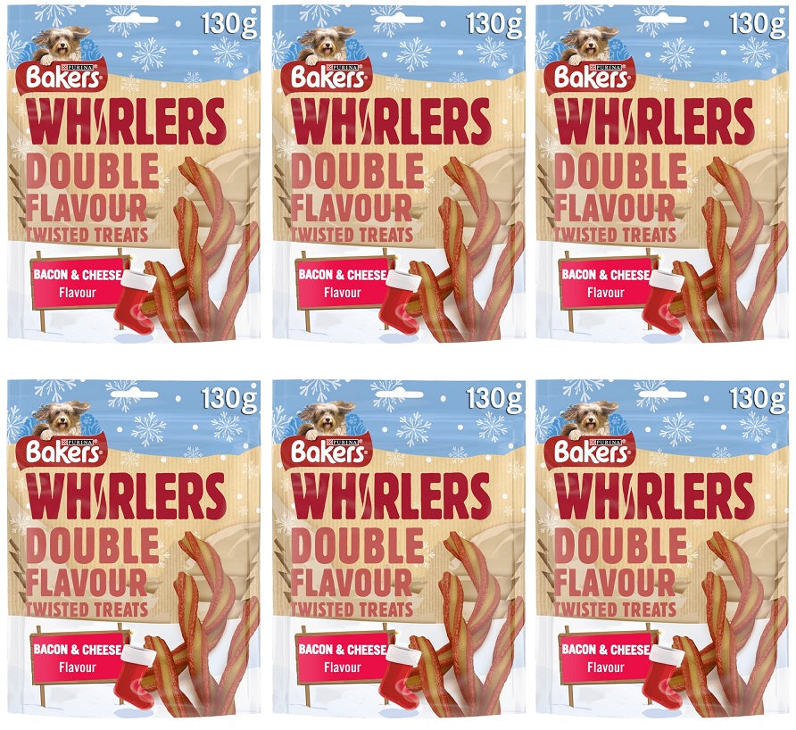 6 x Bakers Whirlers Bacon & Cheese  - 130GM