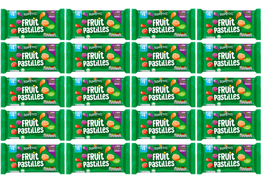 20 x Rowntree'S Fruit Pastilles 4 Pack Vegan 4X45Gm