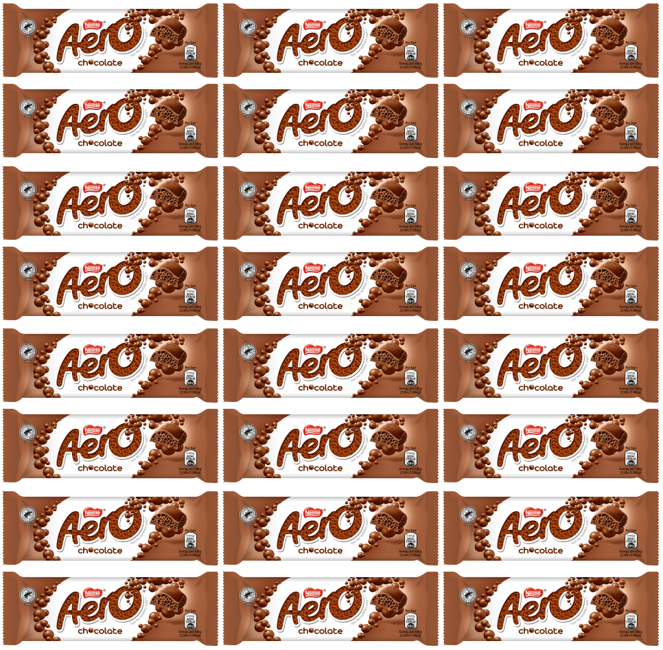 24 x Nestle Aero Bubbly Bar Milk 36Gm