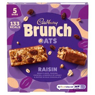 8 X Cadbury Brunch Raisin 4 Pack 160G
