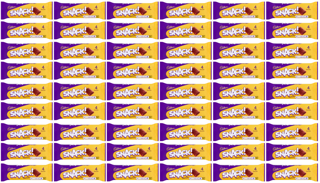 36 x Cadbury Snack Shortcake (Yellow) 40Gm