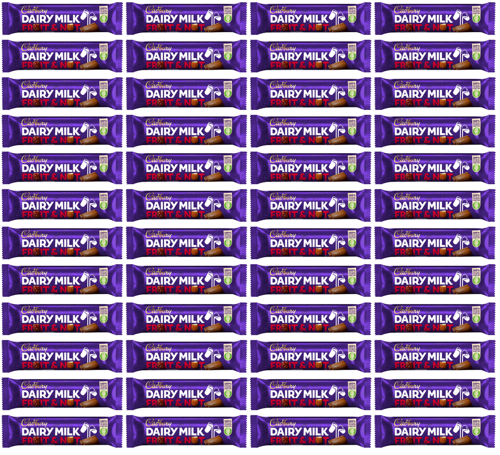 48 x Cadbury Fruit & Nut Std 49Gm