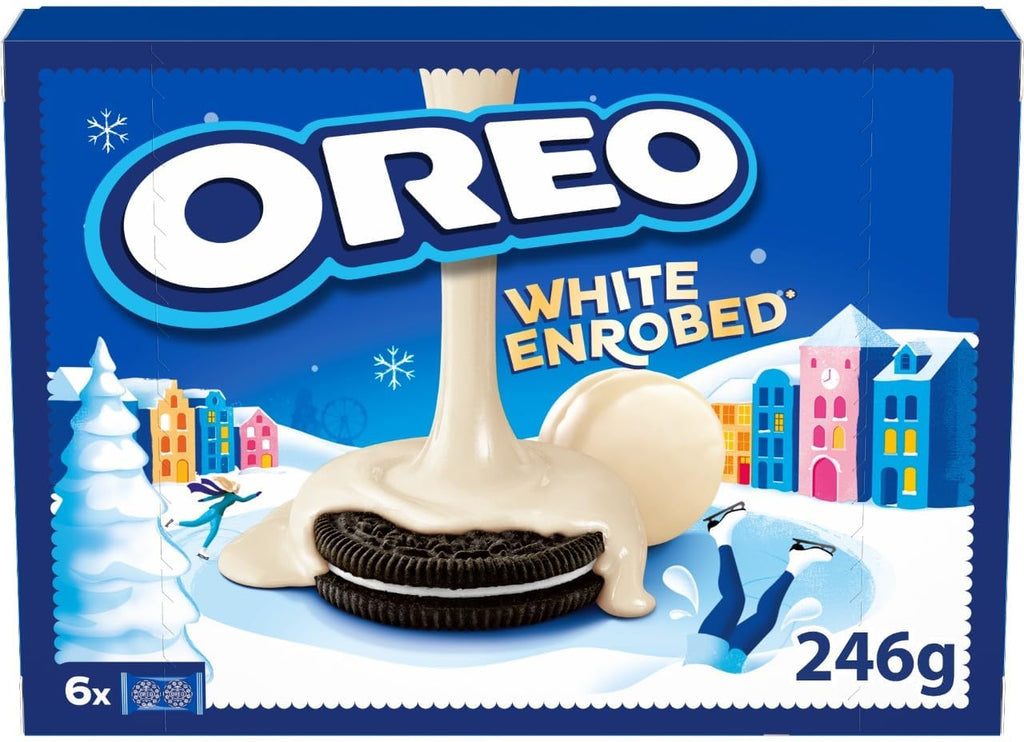10 X 6 packs Oreo White Chocolate Snowy Covered 246GM