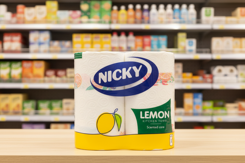 8 x Nicky Lemon Kitchen Towel 2 Rolls
