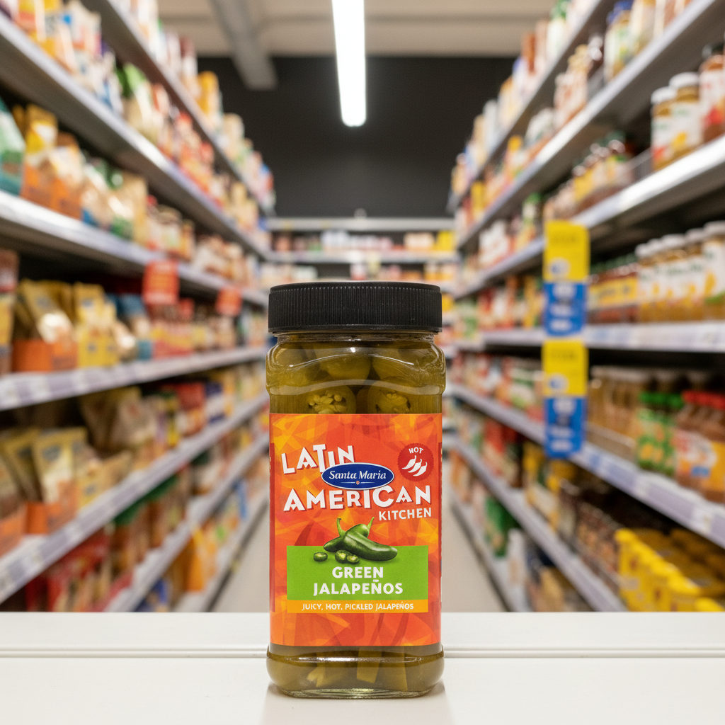 Santa Maria Hot Green Jalapeños 500G