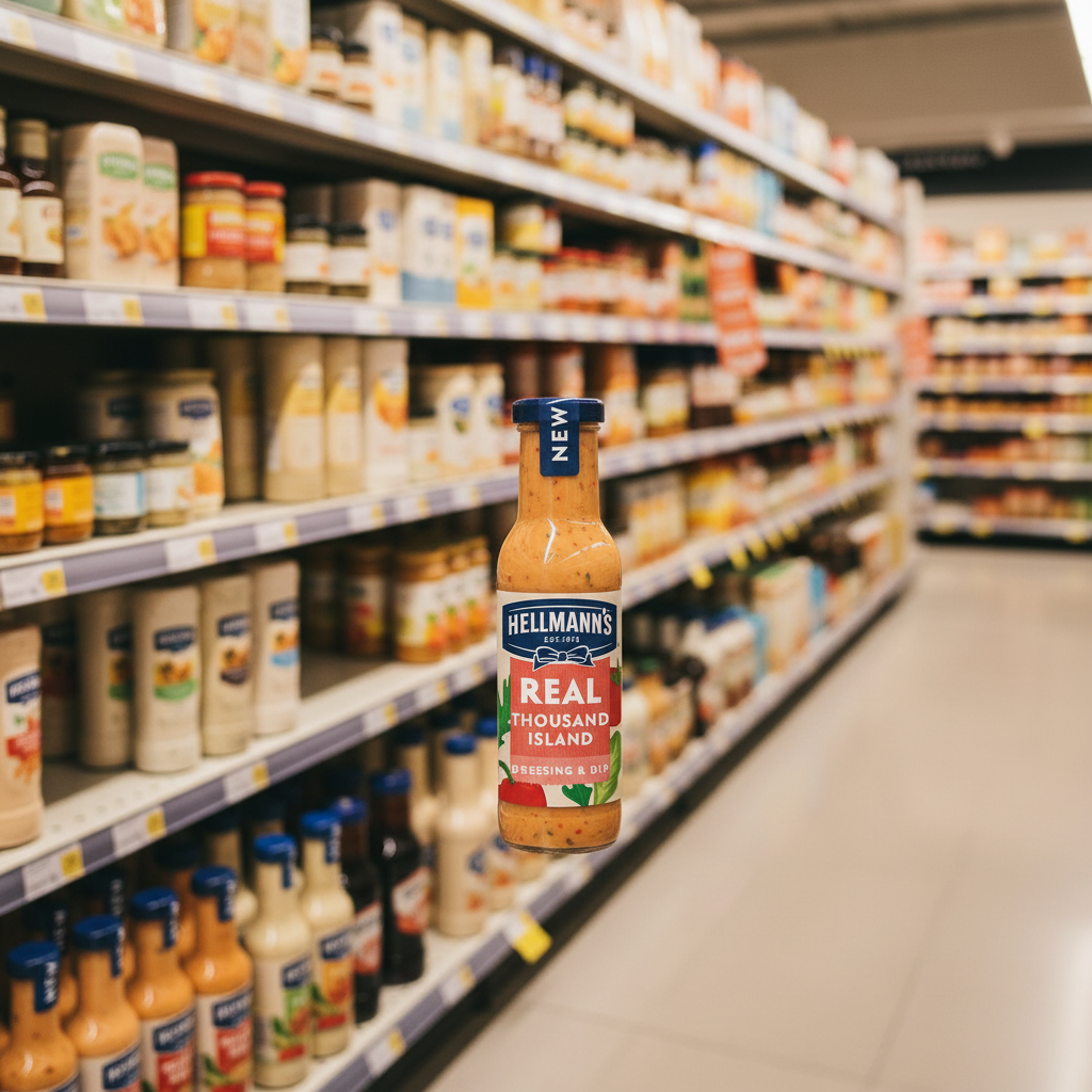 6 x Hellmann's  Salad Dressing & Dip Real Thousand Island 250 Ml