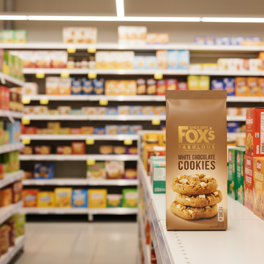 8 x Fox's Fabulous White Chocolate Cookies 180G