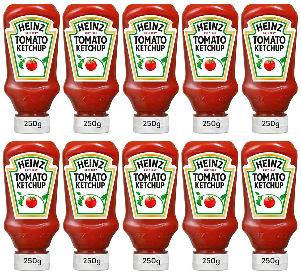 10 x Heinz Tomato Ketchup 250G