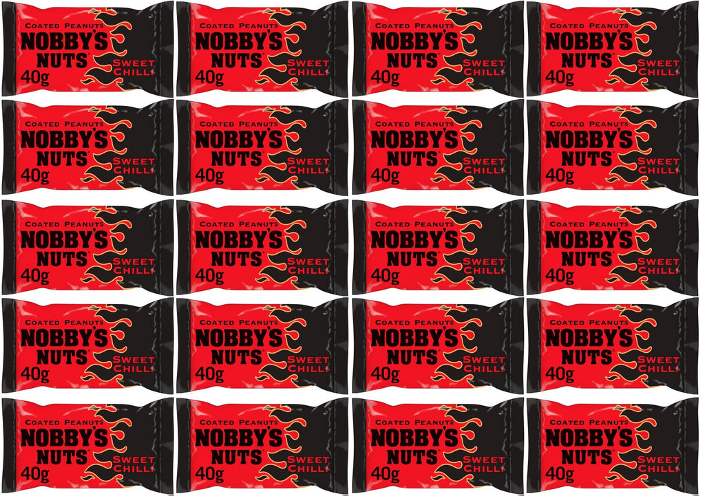 20 x Nobby's Nuts Sweet Chilli Flavour Coated Peanuts 40G