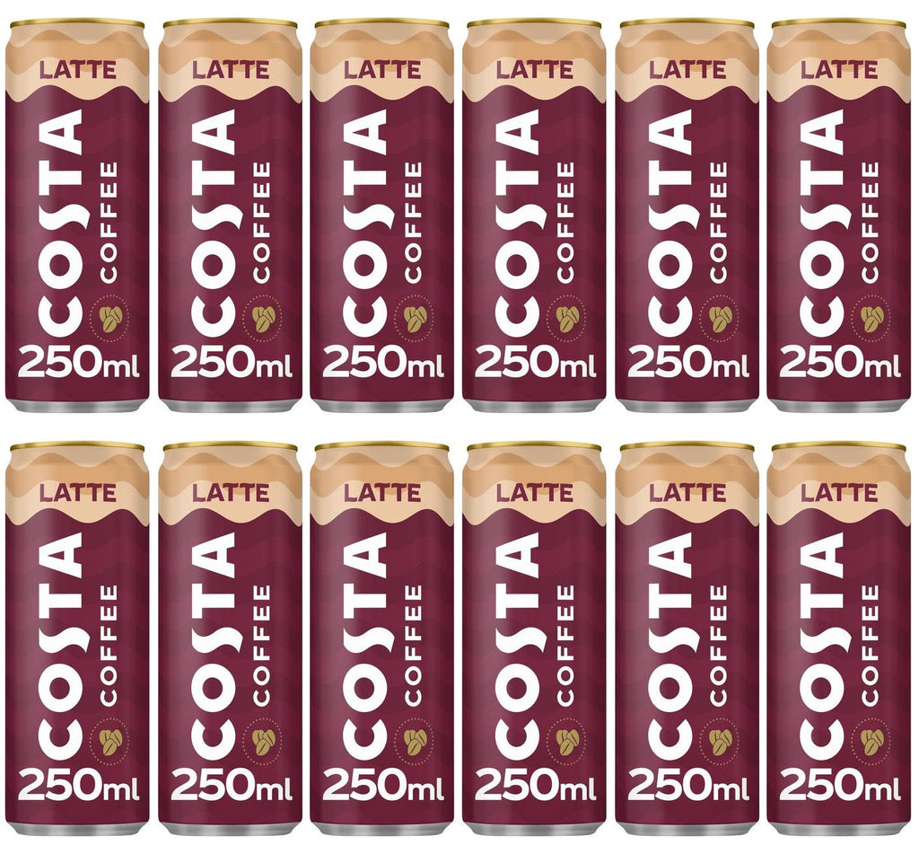 12 x Costa Coffee Latte 250Ml