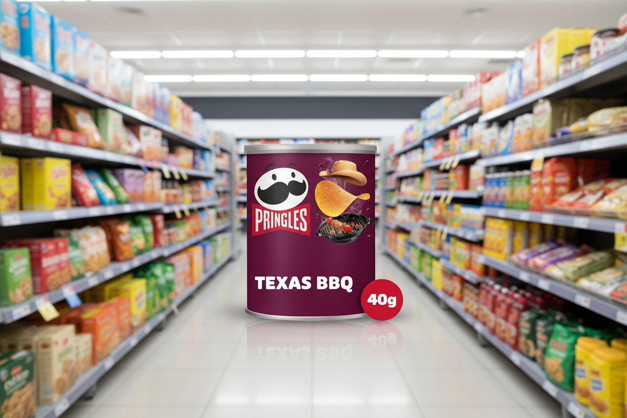12 x Pringles Texas Bbq Sauce 40G