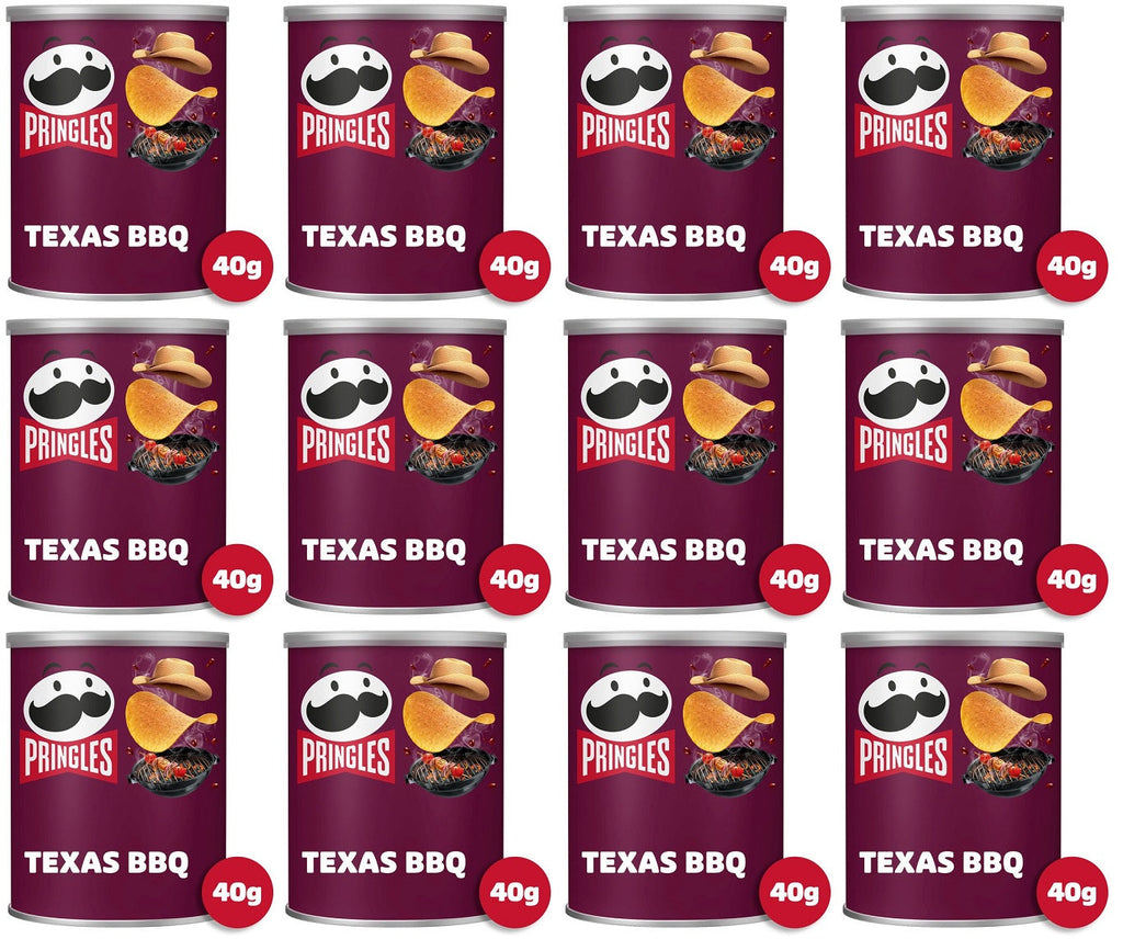 12 x Pringles Texas Bbq Sauce 40G