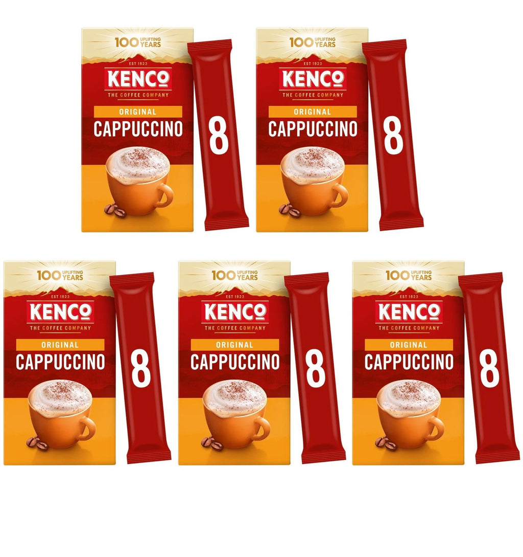 5 x Kenco Original Cappuccino 8 X 14.8G
