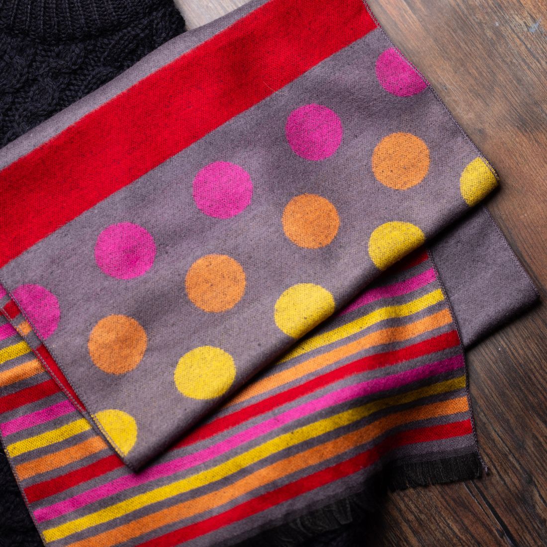 Stripe & Spot Bamboo Scarf