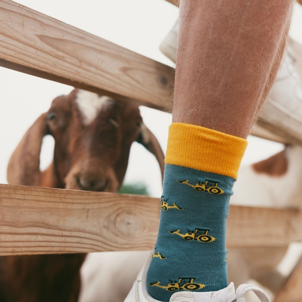 Yellow Digger Bamboo Socks