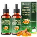 7in1 Liquid Turmeric Curcumin with D3 & K2 – 30ml Drops (2 Pack)