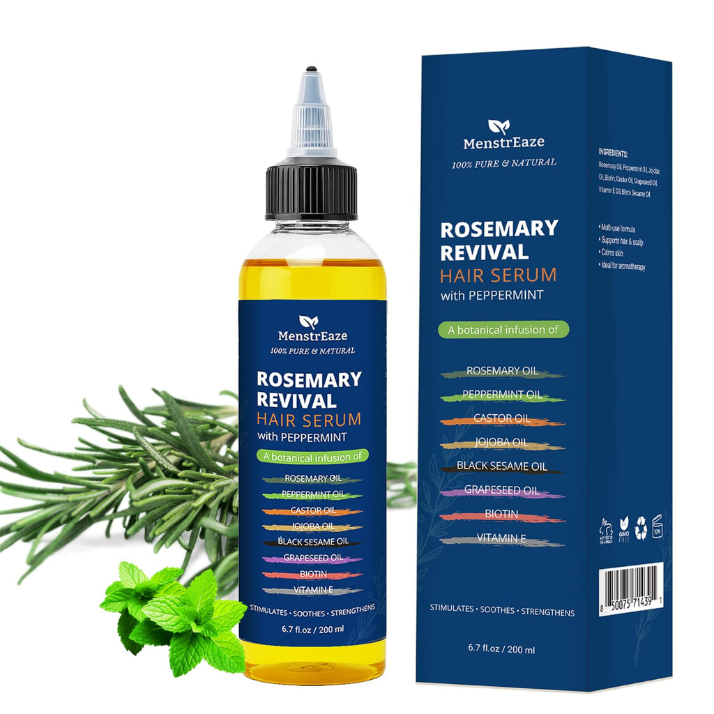 8-Oil Hair Growth Oil & Scalp Treatment - Rosemary, Peppermint, Biotin | 6.7 fl oz