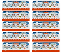 10 x Kinder 5 Pack Xmas Figures - 90GM