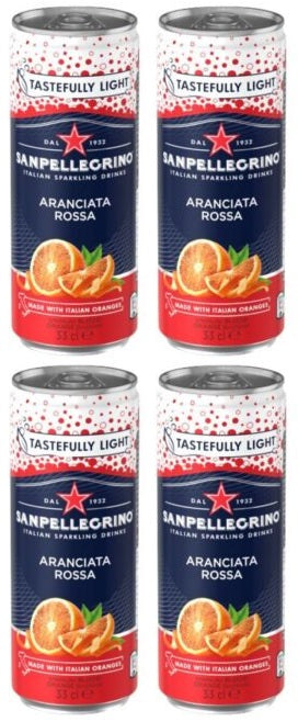 4 x San Pellegrino Aranciata Rossa 6X330Ml
