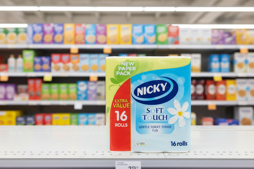 5 x Nicky Soft Touch White 16 Roll